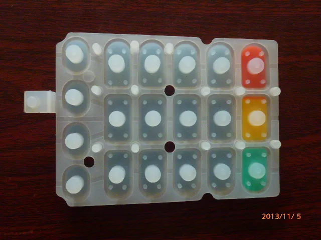 High Sensivity Control Overlay Silicone Rubber Button Keypad Keyboard
