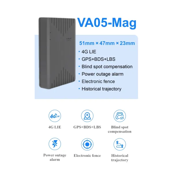 VA05-Mag 4G LTE Compact Magnetic Asset Tracker