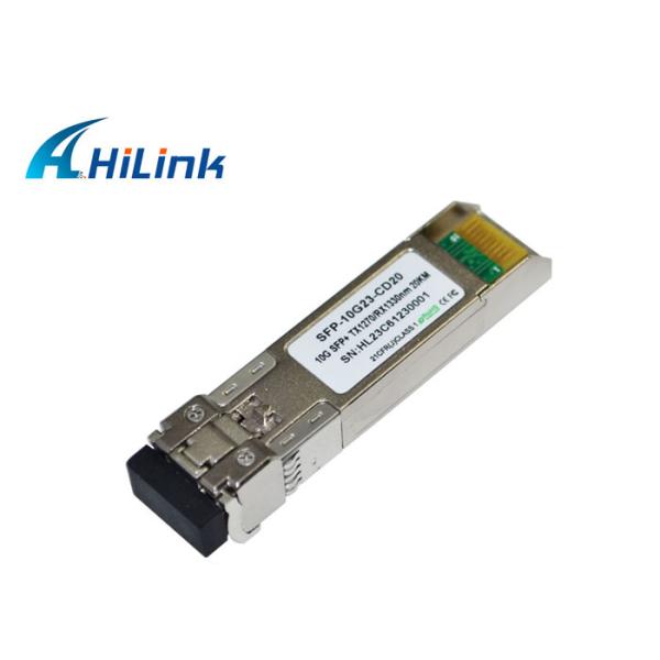 Bidirectional SFP+ Transceiver Module 20KM TX1330nm / RX1270nm SM Datacom