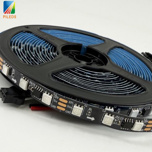 High Brightness 5m 10m No Voltage Drop 12V Addressable WS2811 60led Programmable RGBIC Pixel LED Strip Light PILEDS