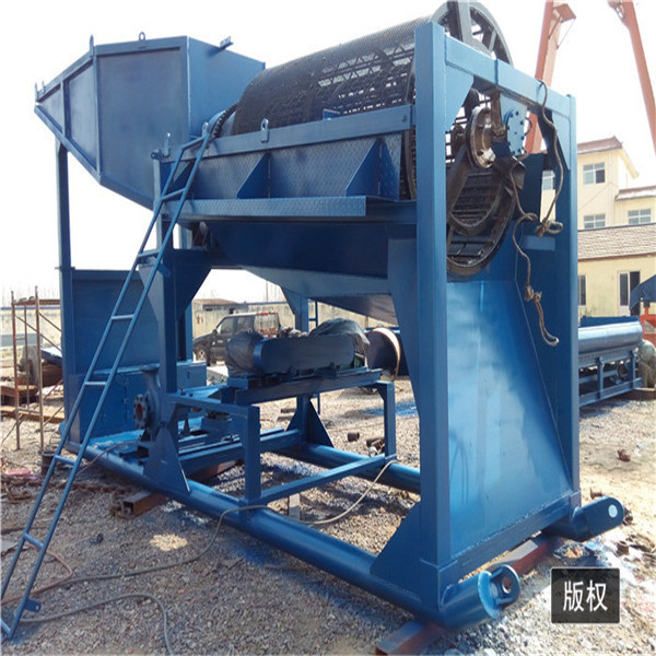 Small Gold Mining Rotary Trommel Vibrating Screen Working Capacity 5T/H