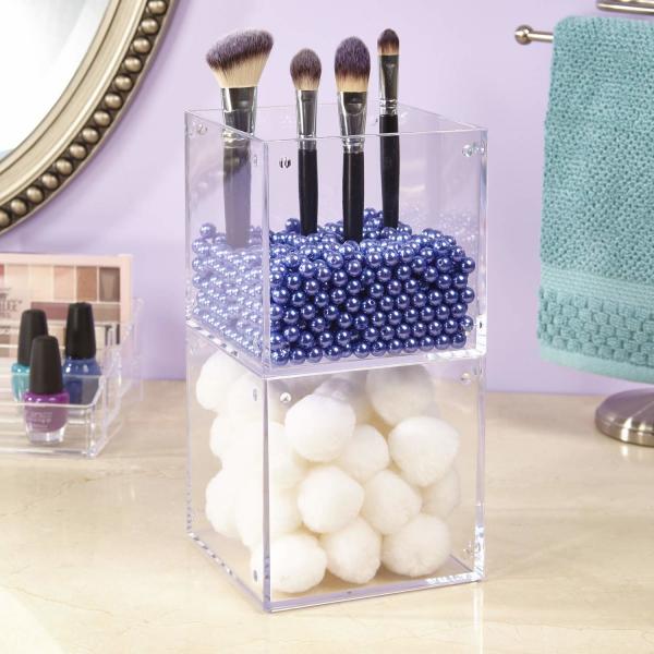 Fine Craftsmanship Acrylic Cosmetic Box Storage Holder For Makeup Brush