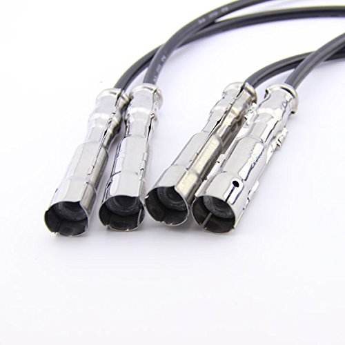 Low Resistivity Spark Plug Cables Plastic , 7mm Spark Plug Coil Wire For Ford