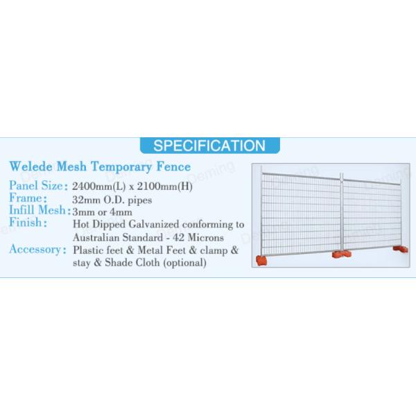 Temporary Windbreak Fence Panels 2.2m width 1.8m height Galvanized