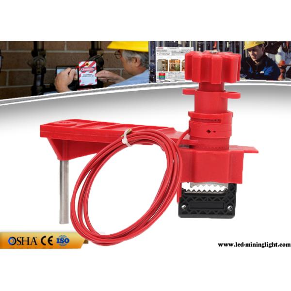 Multi Purpose Red Valve Lock Out Industrial Steel Nylon Material