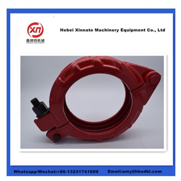 DN125 Putzmeister Concrete Pump Clamp Coupling Bolt Coupling With Base