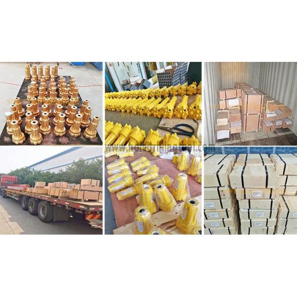 5 Inch DTH Drilling Tools High Air Pressure DTH Rock Drill Bit Customized Color