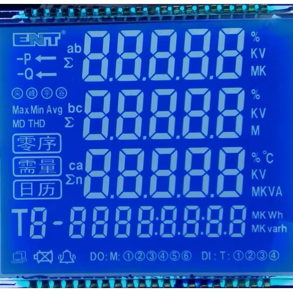 Power Meter STN Lcd Segment Display Black And White