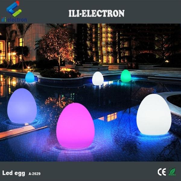 240v Egg Shaped Table Lamp With Remote Control Rechargeable