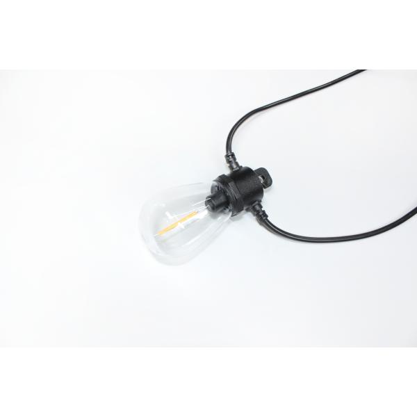 3W Panel Li Ion 4400mAh Battery S14 Solar Bulb String Lights