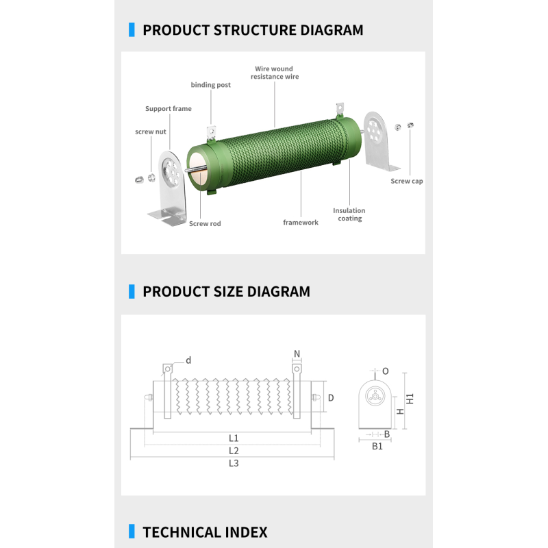 Resistor Dimensional Diagram