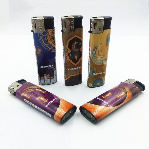 Customized Popular Logo Smoking Lighter Dongyi Cheapest Refillable Electric Lighter