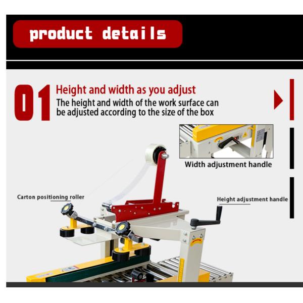Semi Automatic Adhesive Tape Carton Case Box Sealing Packing Machine Sealer