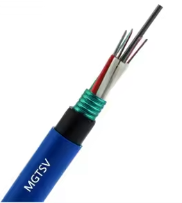 MGTSV 12 24 Core Flame-Retardant Armored Mining Fiber Optic Cable Double Jacket