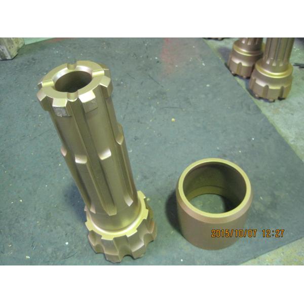 Flat Spherical Dth Drilling Tools Gold Color Durable Thrc Series DTH Bits