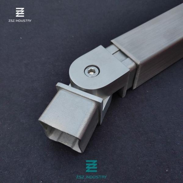 Flush Elbow 40x40mm Handrail Connector For Construction Decoration