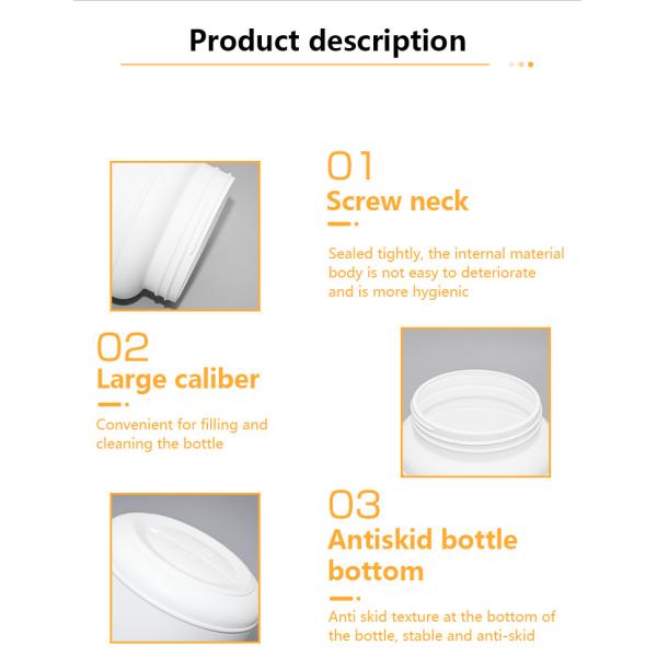 3000ml PE Container Plastic Condiment Pump Dispenser Set MD Head Type