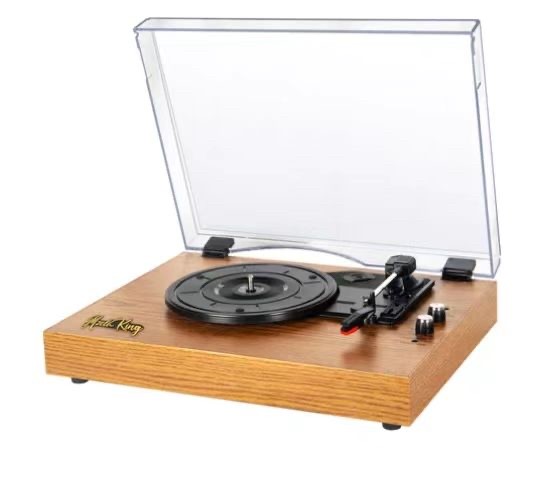 Vintage Style Turntable Speakers Customized With Auto Stop Multi Interface