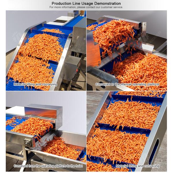 Material lifting and selection auxiliary production line Orange Vegetable Leaves Vegetables sward beans soybeans green beans chickpeas beans red beans