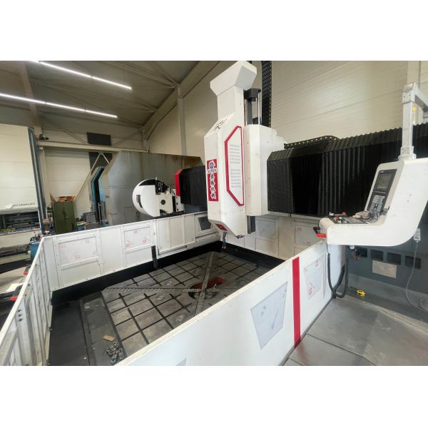 2500x2500mm Split CNC Gantry Drilling Milling Marking Machine 2x4.2kW Servo Motor Power