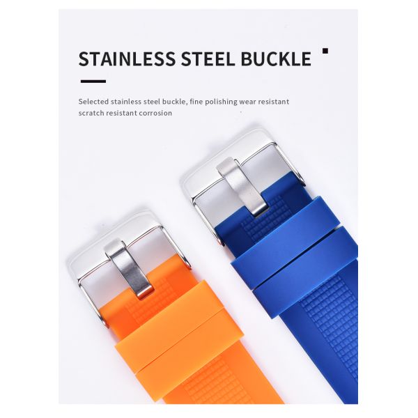 Convex Interface Silicone Watch Band · Customize Logo | OEM/ODM - Customizable