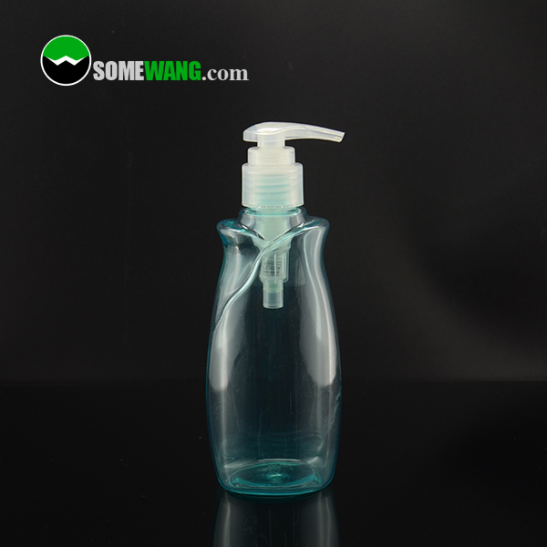 Pink Flower PET Plastic Empty Shampoo Bottle 130ml 230ml 300ml
