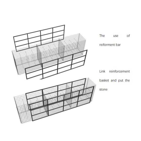 6mm Retaining Flood Control Welded Gabion Basket