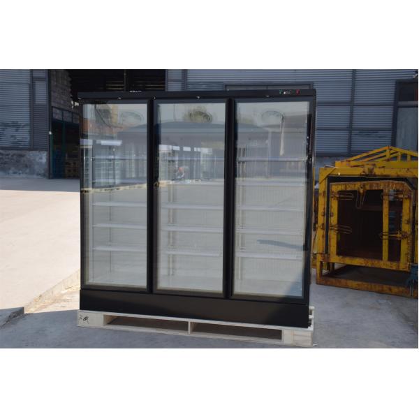 3 Glass Doors 1260L Commercial Upright Freezer With SECOP Compressor