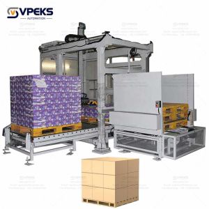 Promation Palletizer Handling Bags Of Flour Grain Seed Wood Pellet