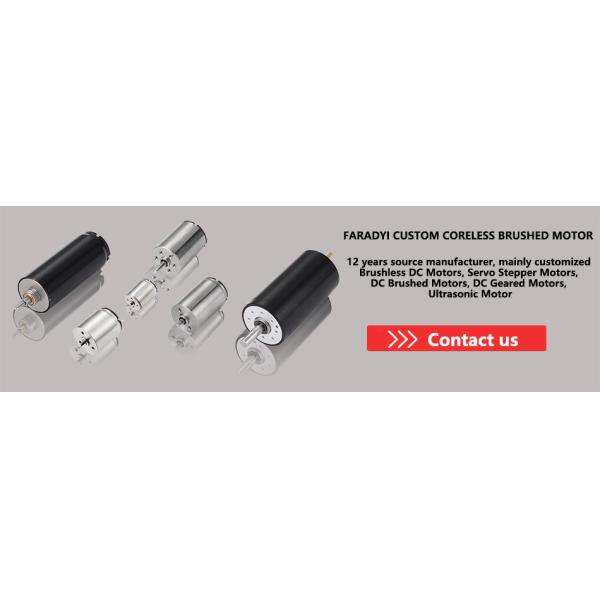 Faradyi Custom Coreless Dc Motor Coreless Brush Motor Standard Coreless High Volt Servo Motor For Electric Golf Ball