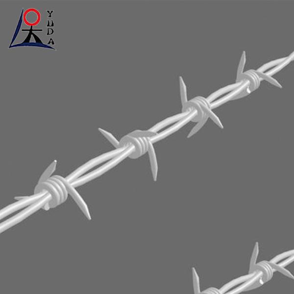 Galvanized Barbed Wire with PVC Coating for Security Fencing
