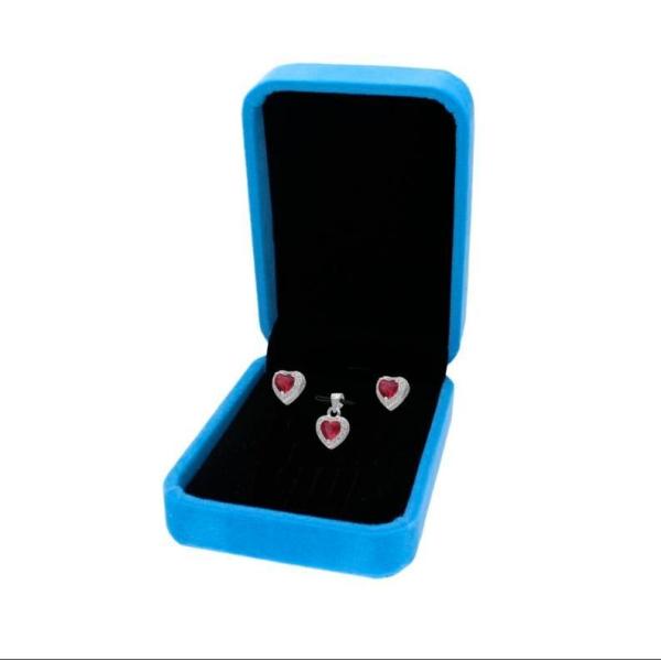 Custom Logo Luxury Jewelry Packaging Box PU Leather Flocking Storage Case Gift Box for Jewelry Necklace Ring