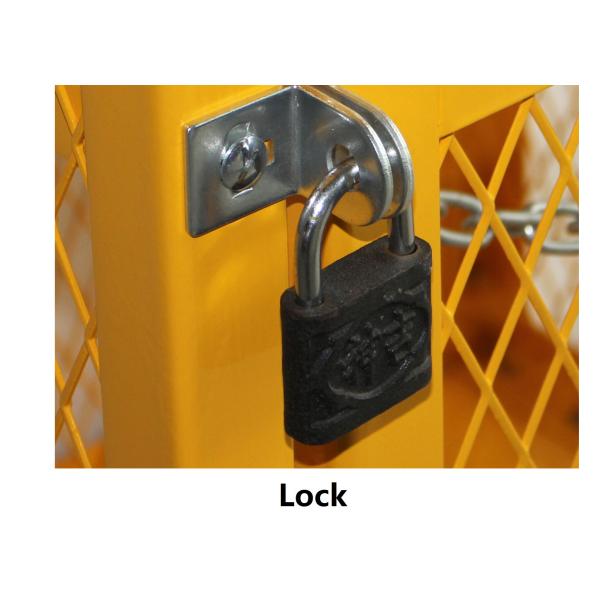 Vertical 4 Propane Cylinder Storage Cabinets With Security Chain / Single Magnetic Door