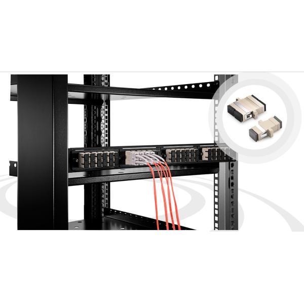 Duplex OM1/OM2 Multimode Fiber Optic Adapter SC/SC To SC/UPC