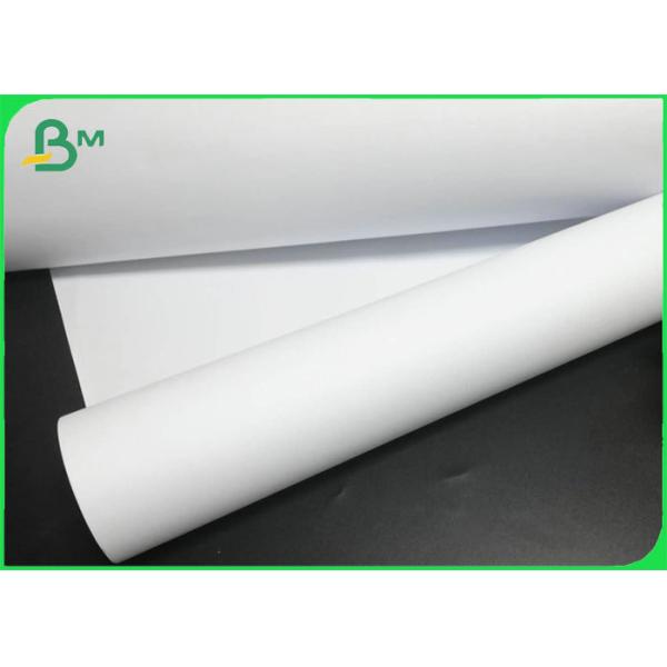 Wood Pulp Moisture Resistant 80gram Inkjet Plotter Paper Rolls With 36inch*50yard