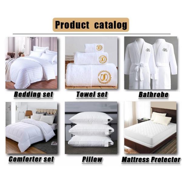 Luxury White Hotel Fitted Sheets Hotel Style Bed Sheets With Woven Technics