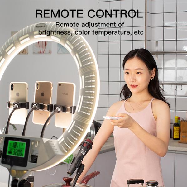 55cm 22 inch live streaming ring light for influencer Remote Control photography ring light 100w
