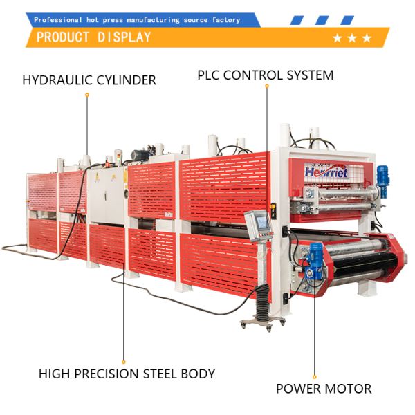 PLC Control Hot Laminating Press with Automated Conveying for Large-Format Aluminum Honeycomb & Carbon Fiber Composites at 100t Pressure