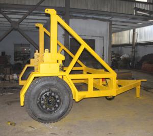 Quality Cable Drum Trailer Jack 5Ton With Hand Brake and Air Brake for Cable Transportation for sale