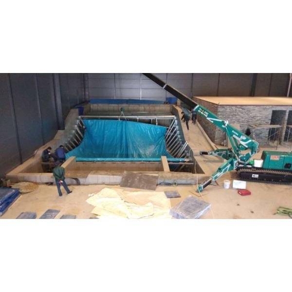 165kw Swimming Pool Water Slides / Water Park Project Flow Rider Surf Simulator With Standard Size