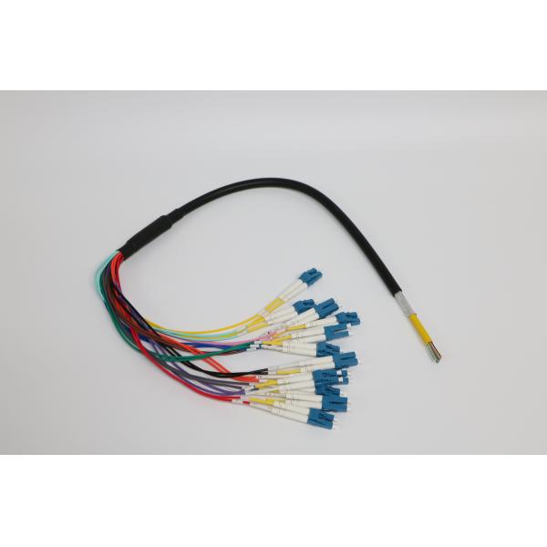 LC UPC APC Bundle optical Fiber Pigtail , Yellow / Orange Single Mode Pigtail