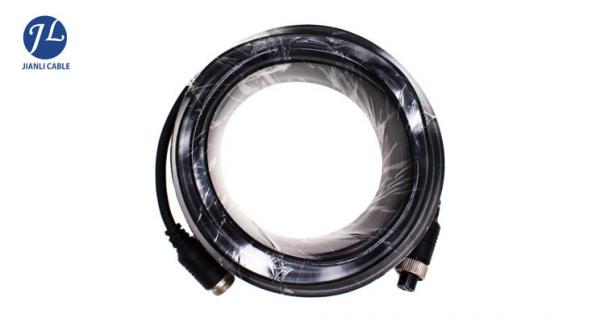 Buy PVC 4 Pin GX12 Reversing Camera Extension Cable , Security Camera Video Cable at wholesale prices