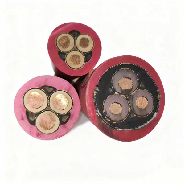 Oil Resistant High Voltage Power Cable Flexible Rubber Cable EPDM Insulation