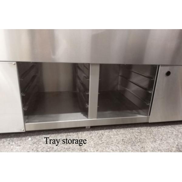 Square Warm Deli Showcase - 50 To 70 Degree With Humidifier Extra Tray Storage