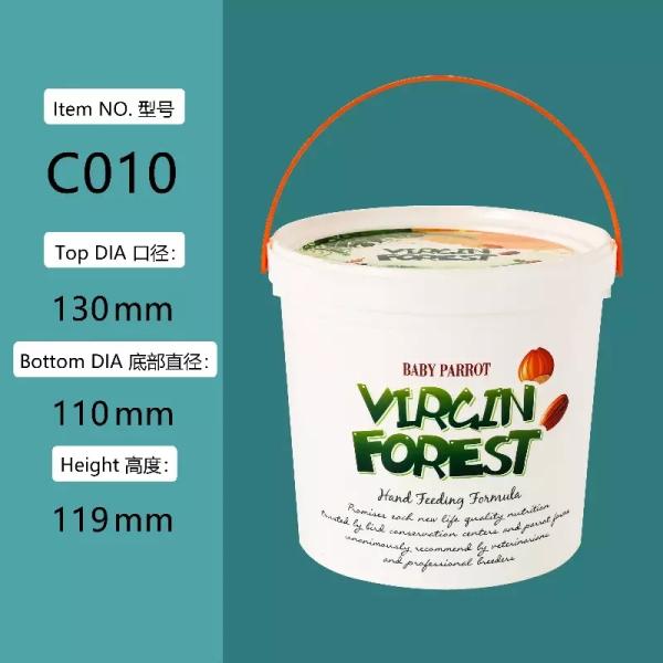 1L Food-Grade Plastic Bucket with Lid – Durable & Versatile Packaging Solution