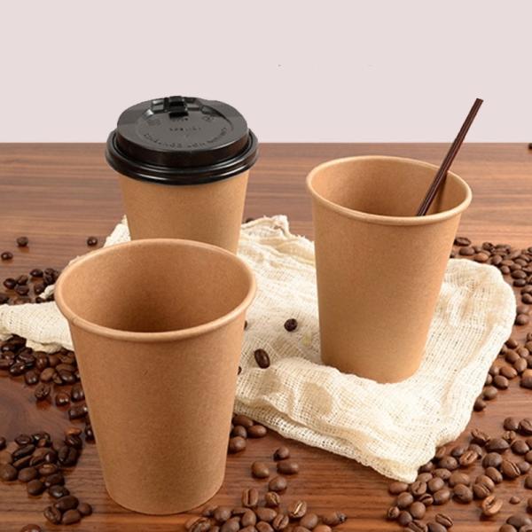 Customized Request Biodegradable Compostable Single-Wall Paper Cup with Customization
