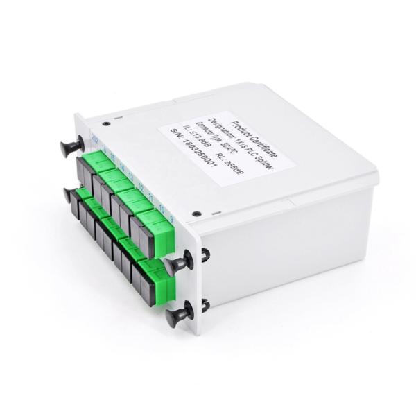 GPON LGX Insert Fiber Optic Splitter , FTTH PLC Splitter Cassette Box SC/APC Connectors