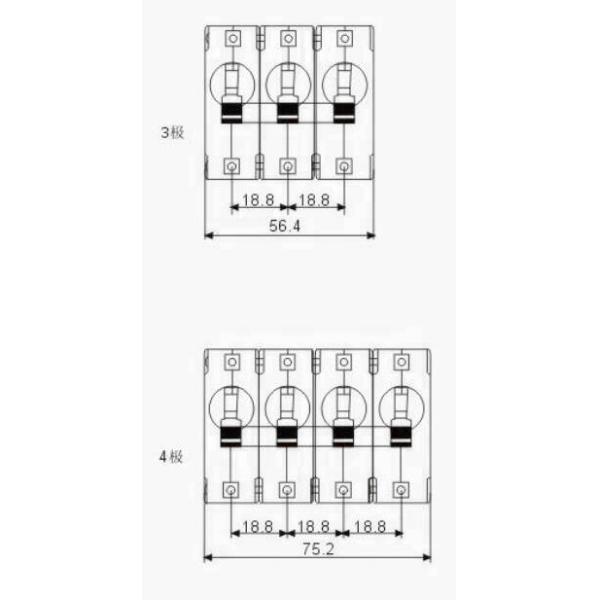 HD Series Electromagnetic Overload Protector Hydromagnetic Hydraulic Magnetic Circuit Breaker 32V 48V 60V 80V DC