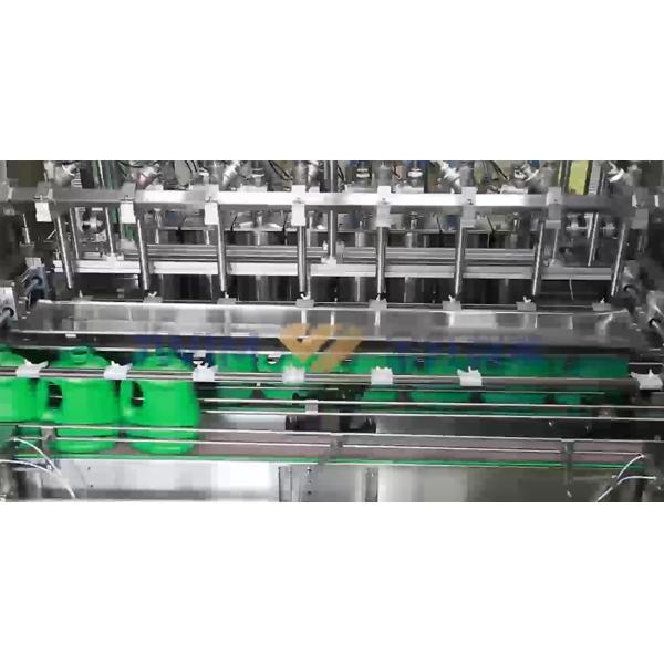Automatic Soap Detergent Dishwashing Piston Liquid Filling Machine 4 Head 100ml-1000ml