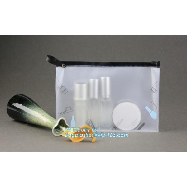 Matte Clear Soft Plastic Clothes Storage Bag Zip lock Slider Seal Reclosable Frost Zipper Packing Pouch For Cosmetic Pac